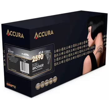 Cartouche de toner compatible Accura Brother TN-2590 noire