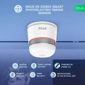 Détecteur de fumée intelligent NOUS E8 ZigBee 3.0