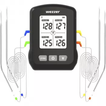 Thermomètre à viande numérique avec sonde Levenhuk Wezzer Cook MT90