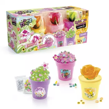 Kit créatif EPEE So Slime DIY Slime Shakers Floral Creations 3 pots de fleurs