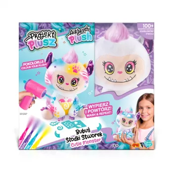EPEE Projekt Plusz - Bubuś Sweet Monster - set créatif avec aérographe électronique