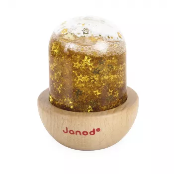 Boule à neige sensorielle Janod jaune 12m+