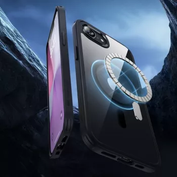 Coque ESR CLASSIC HYBRID HALOLOCK MAGSAFE IPHONE 16E / 17E transparent/noir