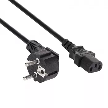 Câble d'alimentation Akyga AK-PC-08C CEE 7/7 vers IEC C13 10 m noir