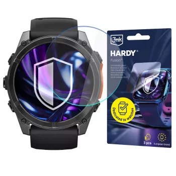 Protection d'écran 3mk Hardy Fusion Watch pour Garmin Fenix 8 Pro 51 mm (Amoled, MicroLED)