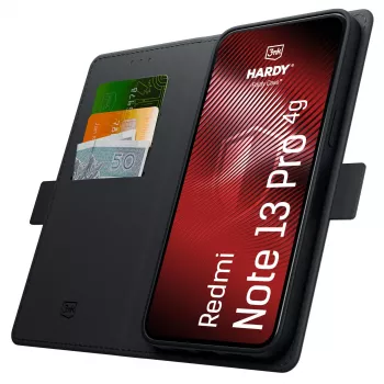 Coque 3MK PROTECTION Hardy Foldy pour Xiaomi Redmi Note 13 Pro 4G, noire