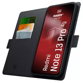 Coque 3MK PROTECTION Hardy Foldy pour Xiaomi Redmi Note 13 Pro 4G, noire