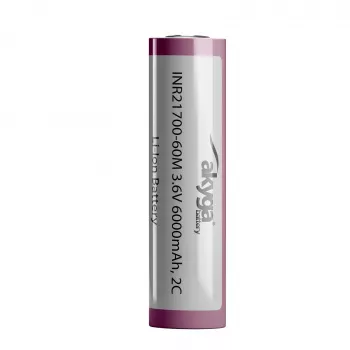 Akyga AKY2185 INR21700-60M 2C batterie Li-Ion 21700 3,6 V 6000 mAh