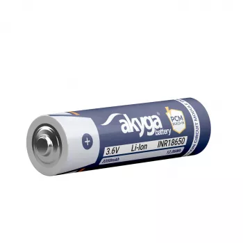 Akyga AKY2462 INR18650-33.5M-PCM batterie Li-Ion 18650 3,6 V 3350 mAh avec protection PCM