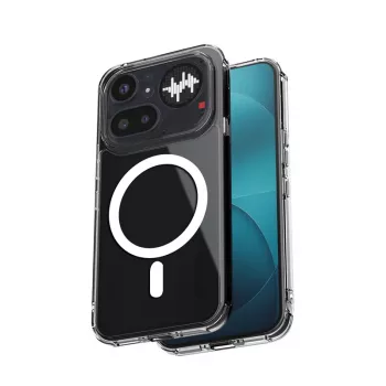 Coque magnétique Crong Hybrid Clear MagSafe pour Nothing Phone 4a Pro (transparente)