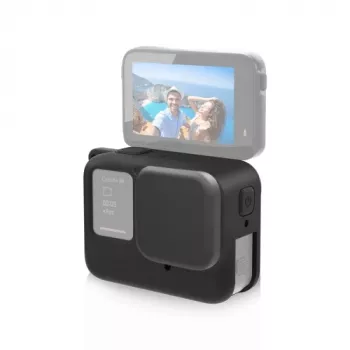 Étui de protection en silicone PULUZ avec cache-objectif pour Insta360 Ace Pro, noir