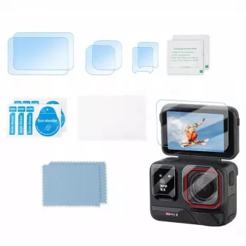 Kit de protection SUNNYLIFE 6x protecteur d'objectif + 2x protection d'écran pour caméra Insta360 Ace Pro 2 BHM917