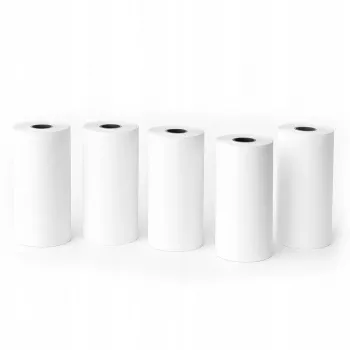 LOVEINSTANT rouleau de papier thermique blanc 53mm x 6,5m lot de 5 pour Love Instant X6/S1, Phomemo T02/M02x