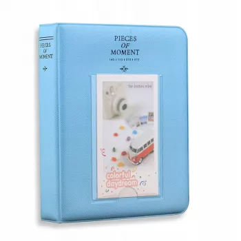 Album photo LOVEINSTANT 64 photos pour Fujifilm Instax Mini 13 12 11 40 41 99 Evo Link / bleu