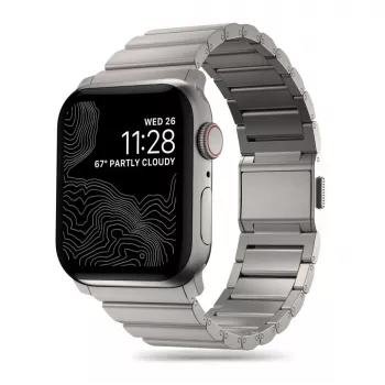TECH-PROTECT Bracelet en acier Apple Watch 4 / 5 / 6 / 7 / 8 / 9 / SE / Ultra 1 / 2 (42 / 44 / 45 / 49 mm) Titane