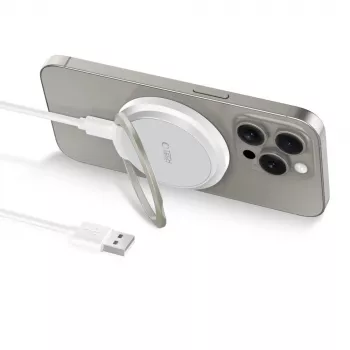 Tech-Protect QI15W-A33 Chargeur sans fil MagSafe 15W Blanc