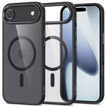 Coque arrière Tech-Protect Magmat MagSafe pour iPhone 17 Air noir/transparent