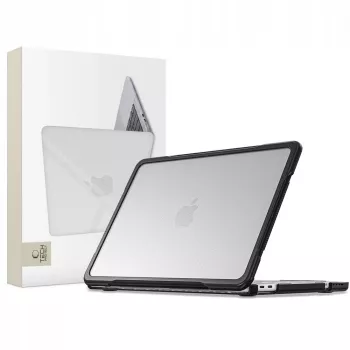 Coque rigide Tech-Protect Velar MacBook Neo 13 2026 noir/transparent mat