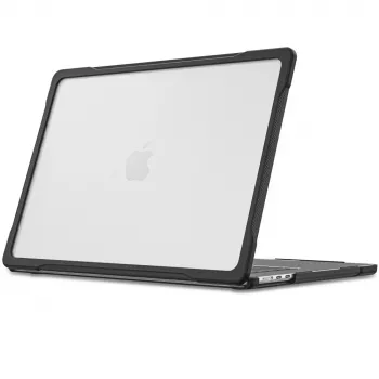 Coque Tech-Protect Velar pour MacBook Air 13 M2-M5 2023-2026 noir/transparent mat