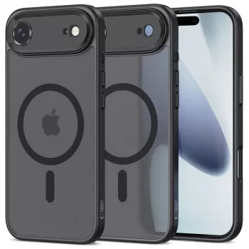 Coque arrière Tech-Protect Magcam MagSafe pour iPhone 17 Air noir mat
