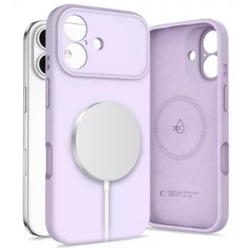 Coque Tech-Protect Silicone MagSafe pour Apple iPhone 17 mauve