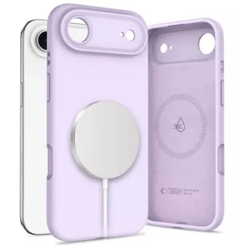 Coque Tech-Protect Silicone MagSafe pour Apple iPhone 17 Air mauve