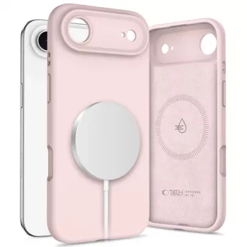Coque MagSafe en silicone Tech-Protect pour Apple iPhone 17 Air, Pink Pearl