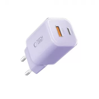Chargeur réseau 2 ports NCM33 TECH-PROTECT PD 33W / QC3.0 Baby Purple