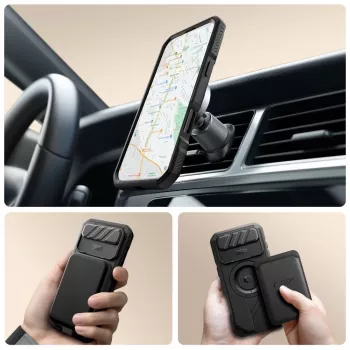 Coque Tech-Protect Kevlar MagSafe pour Apple iPhone Air noire