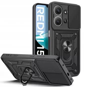 Coque Tech-Protect Camshield Pro pour Xiaomi Redmi 15C noire