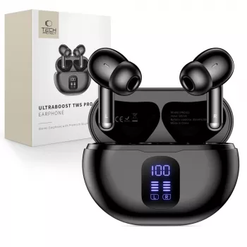Écouteurs sans fil TECH-PROTECT ULTRABOOST TWS EARPHONE PRO G2 noirs