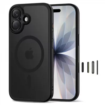 Coque TECH-PROTECT MagPeak MagSafe pour iPhone 17 noire mate
