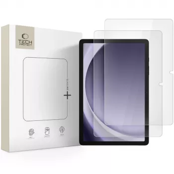 Protection d'écran en verre trempé Glass Fit+ TECH-PROTECT lot de 2 pour Samsung Galaxy Tab A9+ / A11+ Plus 11,0 inch (SM-X210/X215/X216/X230/X235/X236) transparente