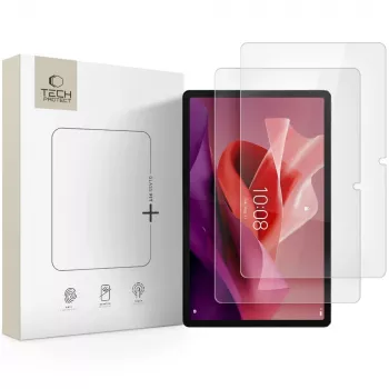 Protection d'écran en verre trempé Glass Fit+ TECH-PROTECT lot de 2 pour Lenovo Tab P12 / Idea Tab Pro / Yoga Tab Plus 12.7 TB-370 / TB-373 / TB-520 transparente