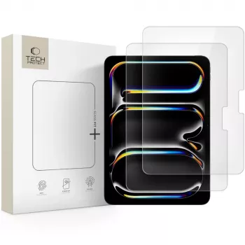 Protection d'écran en verre trempé Glass Fit+ TECH-PROTECT lot de 2 pour iPad Air 13