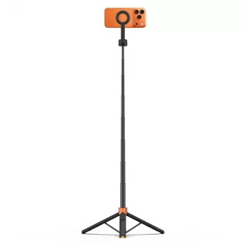 Tech-Protect L10S Trépied perche à selfie Bluetooth MagSafe, orange/noir