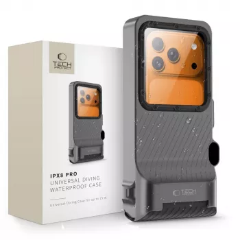 TECH-PROTECT IPX8 PRO Housse étanche universelle pour plongée gris/noir