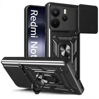 Étui Tech-Protect Camshield Pro pour Xiaomi Redmi Note 14 4G, noir mat