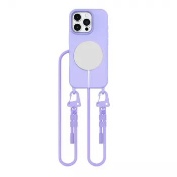 Tech-Protect Magnecklace Coque MagSafe pour iPhone 16 Pro Max Lavande