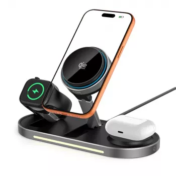 TECH-PROTECT A51 ARCTICBOOST 3in1 Chargeur sans fil magnétique MagSafe 25W Qi2.2 noir