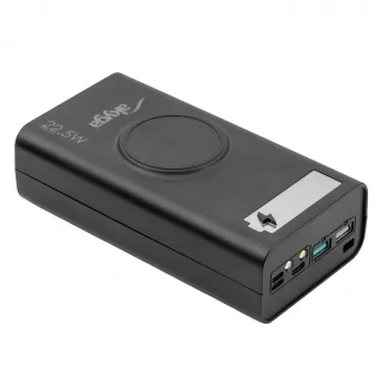Akyga AK-BC-05 boîtier de batterie externe 37000 mAh, 12x 18650, 22,5W, Qi, USB-C, 2x USB-A, Lightning