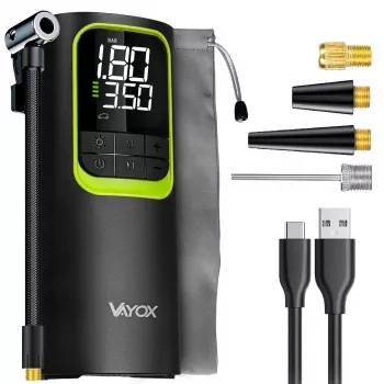 Pompe à air rechargeable VAYOX VA0410 8000 mAh cylindre 19 mm avec fonction power bank