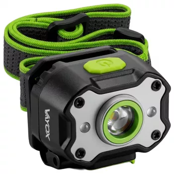 Lampe frontale rechargeable VAYOX VA0452 650 lm 2000 mAh IPX4 LED avec capteur de mouvement