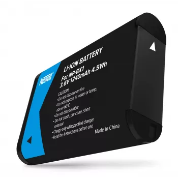 Batterie de remplacement Newell pour Sony NP-BX1, 1000mAh, Li-ion, noire