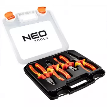 Jeu de pinces isolées 1000V NEO TOOLS, 4 pièces