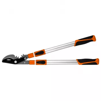 Sécateur by-pass NEO TOOLS 665 mm, coupe jusqu'à 42 mm, engrenage, manches télescopiques