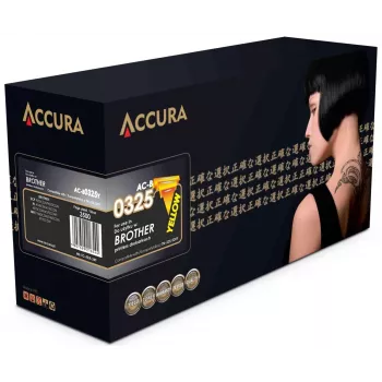 Toner Accura Brother (TN-325/320Y) remplacement jaune cartouche de toner laser compatible haute capacité 3500 pages