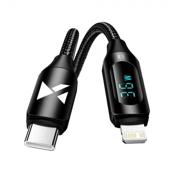 Câble Wozinsky WUCLC1 Lightning vers USB-C 36W 480Mb/s 1 m noir
