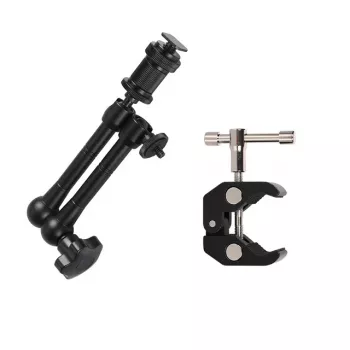 HURTEL Pince de fixation pour caméra, caméscope, microphone