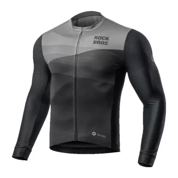 Maillot de cyclisme ROCKBROS manches longues printemps/été M - noir